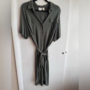 Chico's Olive Green Utility Shirt